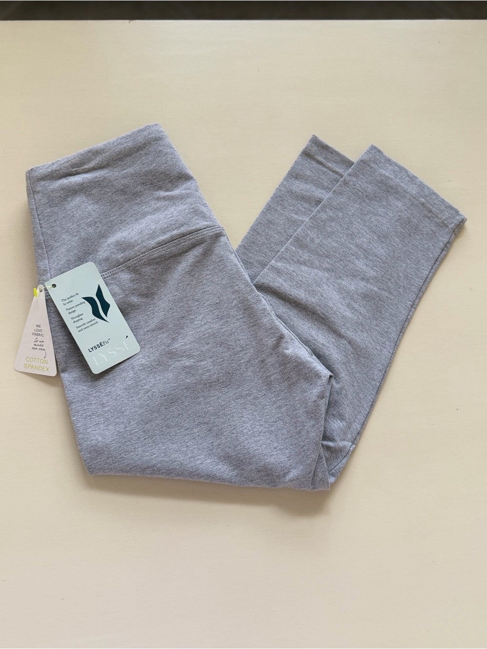 Lysse Heather Gray cropped Leggings